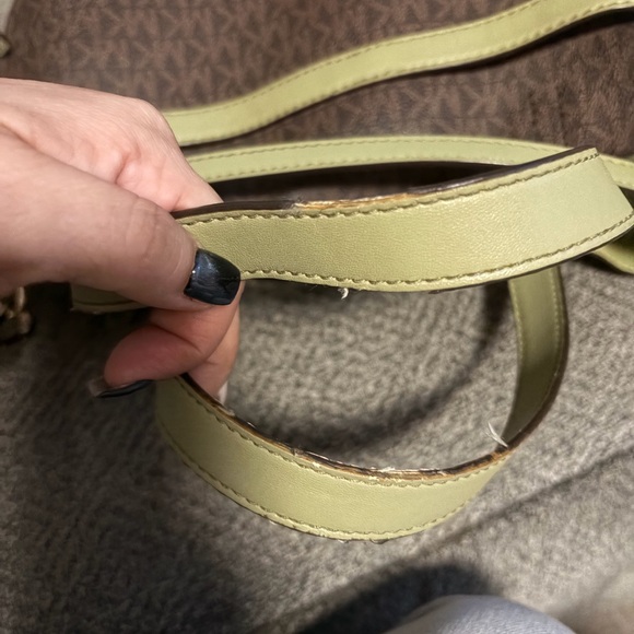 Michael Kors Olive and Brown Tote Bag - Picture 4 of 7